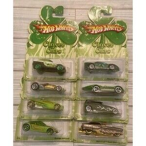 2007 Hot Wheels Clover Cars Complete 8 Car Set